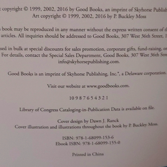 Book- Reuben and the Fire(P. Buckley Moss Drawings) - Picture 3 of 6